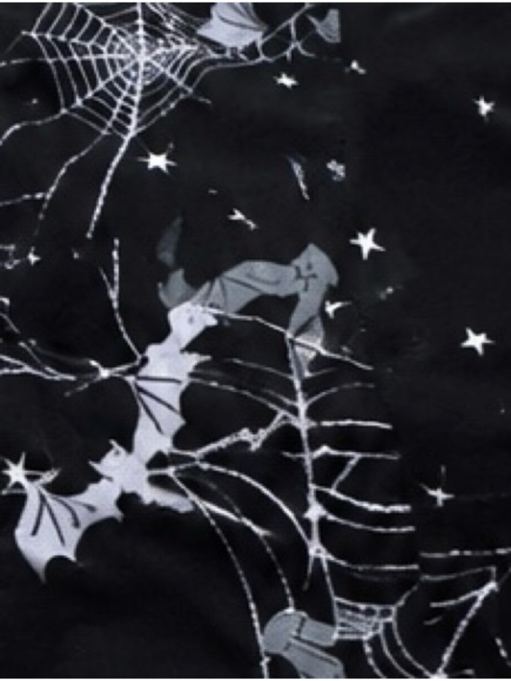 No Boundaries Halloween Bat & Spiderweb Leggings Black Size M 8–10 - Picture 4 of 5